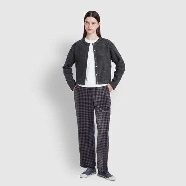 여 코지 플리스 라운지 가디건 J205401026085