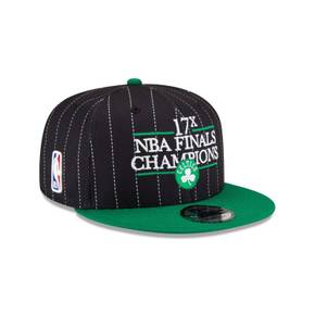 [해외] 1059747 뉴에라 모자 NBA Just Caps NBA Champion Pinstripe 보스턴 셀틱스 9FIFTY Hat