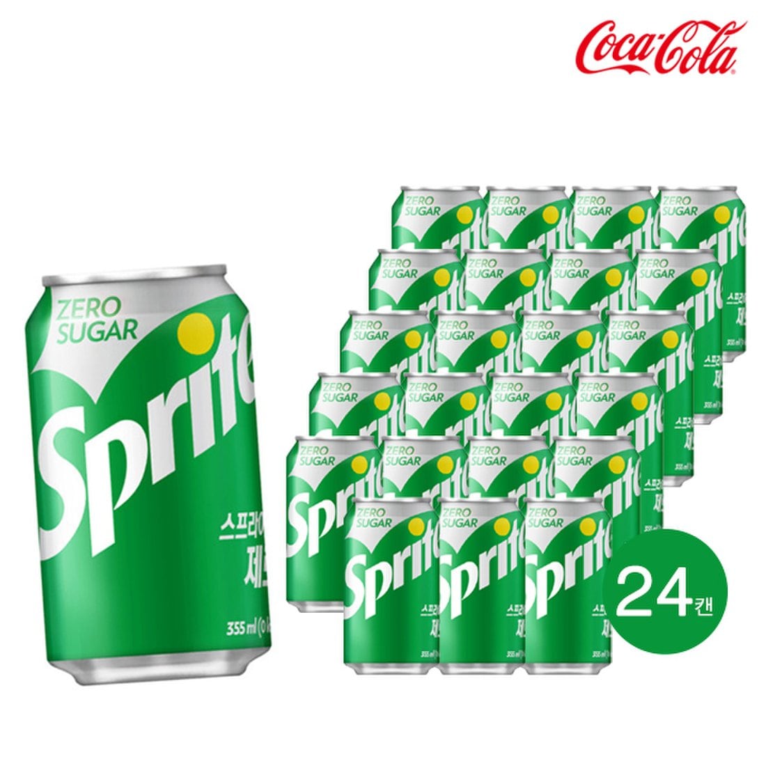 코카콜라음료 스프라이트 제로 355ml x 24캔 제로탄산음료 캔음료 사이다, 믿고 사는 즐거움 SSG.COM