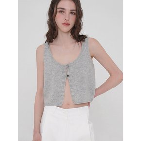 니트 뷔스티에 - 아이보리/그레이/레드/네이비