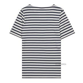 [세인트 제임스] SS25 공용 레반트 티셔츠 9863 50 ECRU MARINE 114523