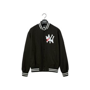 80S BASEBALL REMAKE STADIUM JUMPER BLACK