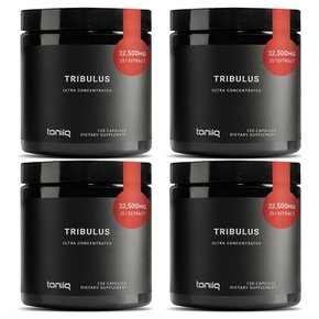 Toniiq 토니크 트리뷸러스 울트라 하이 포텐시 1300mg 120캡슐 4개 Tribulus