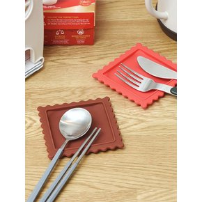 비스킷 파이 모양 주방 스푼 컵 국자 받침 거치대 1+1