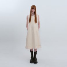 Sleeveless Wool Dress_IVORY