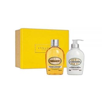  LOCCITANE 아몬드 모이스쳐라이징 샤워 오일 250ml&밀크베일 세트 240ml