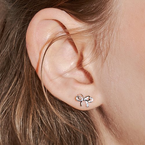 [Hei][sv925] sophy ribbon earring