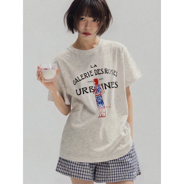 [단독] [S.L 사이즈추가]French Muse Artwork Tee_OATMEAL
