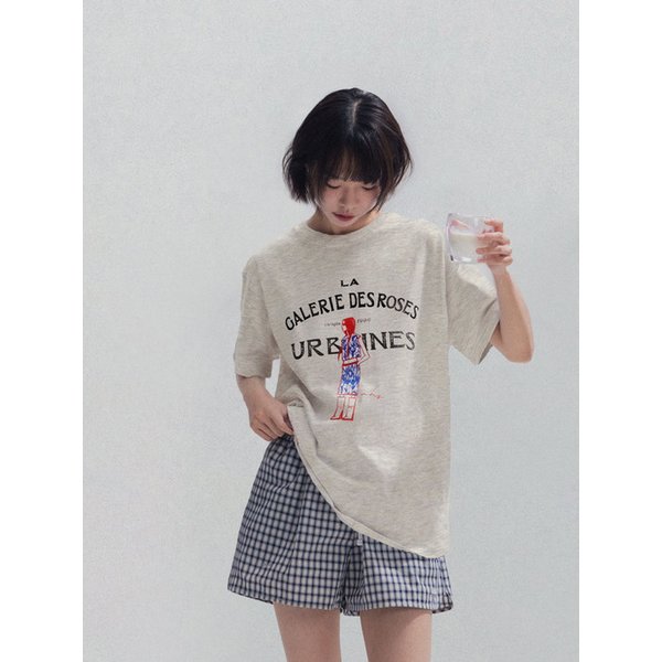 [단독] [S.L 사이즈추가]French Muse Artwork Tee_OATMEAL