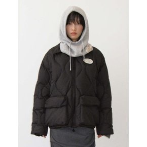 lotsyou_Nostalgia Quilting Padding Jacket Black