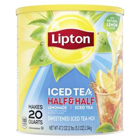 [해외직구] Lipton 립톤 하프 앤 하프 레모네이드 아이스티 믹스 1.34kg