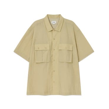 커버낫 나일론 퍼티그 하프 셔츠 베이지 CO2502SS04BE