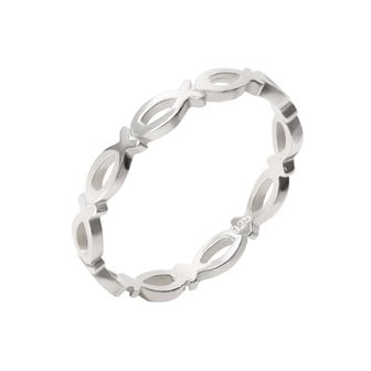 미니아트 925 silver 데일리 심플 엘리아 행운의 물고기 은반지 애끼링