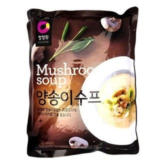  쿨샵 청정원 크림수프 양송이 쇠고기수프 대용량1kg