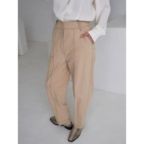 stitch napping pants_cream beige