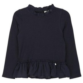 P2631T150 키즈 여아 마엘 프릴 골지 티셔츠