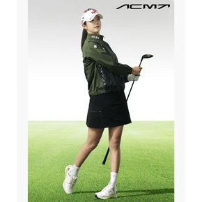 [데상트골프 공식] 아크먼트(ACMT) 여성 플리츠 믹스 A라인 스커트