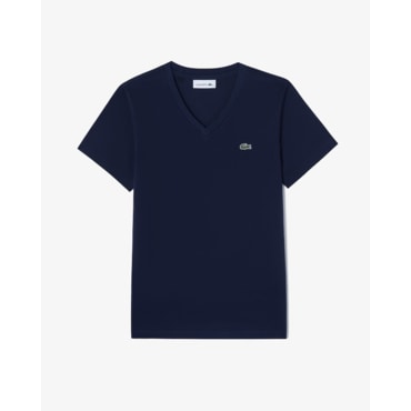 라코스테 (여성) 25SS 베이직 브이넥 반팔 티셔츠 TF832E-55G 166 (다크네이비)