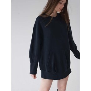 Peach Long Sweatshirt (Charcoal)