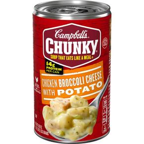 [해외직구] Campbell`s 캠밸 청키 스프 치킨 브로콜리 치즈 포테이토 533g 6팩 Chunky Soup Ready to Serve Chicken Broccoli Cheese Soup