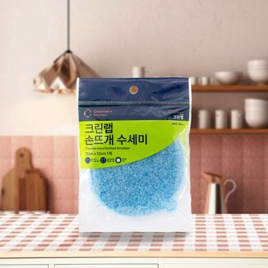 손뜨개 수세미 1P 5개_ 가정 식당 주방 설거지