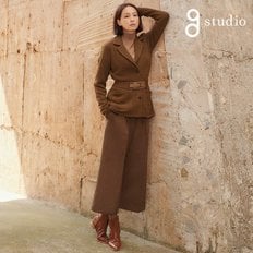 [최초최저가]지스튜디오 21FW 스웨이드 플레어팬츠