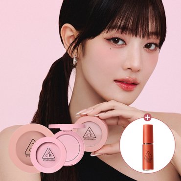 3CE FACE BLUSH 페이스 블러쉬 2개 [증정]벨벳 립 틴트 미니 1.5g(랜덤)