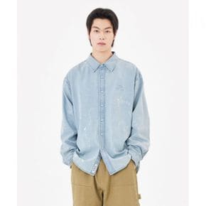블리치 데님 셔츠 - SKY BLUE Z261ULS030061 447804