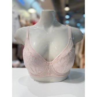 비비안 [파주점] 튤자수 풀커버 핑크 몰드 브라 BR6845