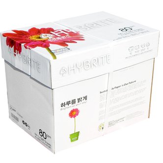  하이브라이트 A4 80g 1BOX 2500매/A4용지/복사지 l1 l3