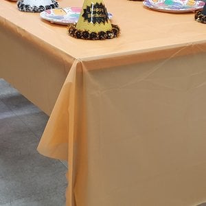 파티공구 비닐 식탁복 일회용 테이블보 파티 이벤트 오렌지
