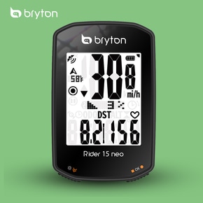 브라이튼 BRYTON 라이더 15 네오 무선 GPS 자전거 속도계 케이던스 심박수 고도