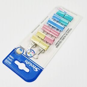 사무실청소 서류 집게 클립 19mm 12PCS 문구 사무용 철제 쇠 품