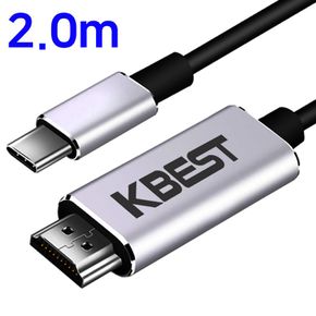 케이베스트 mi017 USB C타입 TO HDMI 케이블 2.0m