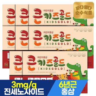 순수식품 6년근 큰키즈 골드 어린이 홍삼 진액 스틱 8박스(240포)