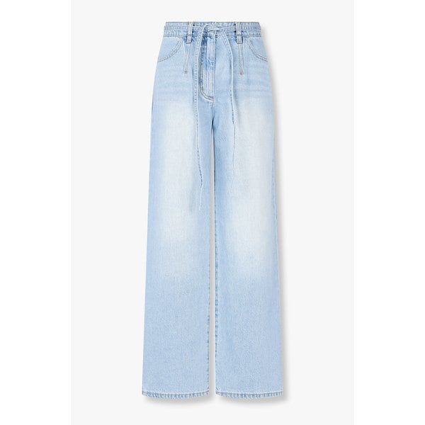 벨티드 세미 와이드 데님 팬츠 7156155001141