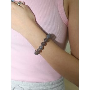 Taupe Gem Knot Bracelet / 12mm