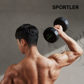 (공식)박스훼손 스포틀러 PEV 12각 덤벨 아령 4kg 웨이트 근력 홈트 운동 기구