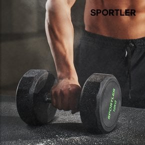 (공식)박스훼손 스포틀러 PEV 12각 덤벨 아령 4kg 웨이트 근력 홈트 운동 기구