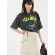 빈티지 그래픽 피그먼트 박시핏 티셔츠_Z252PSM007