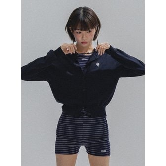 앤하츠 Nostalgic Stripe Round Short_NAVY