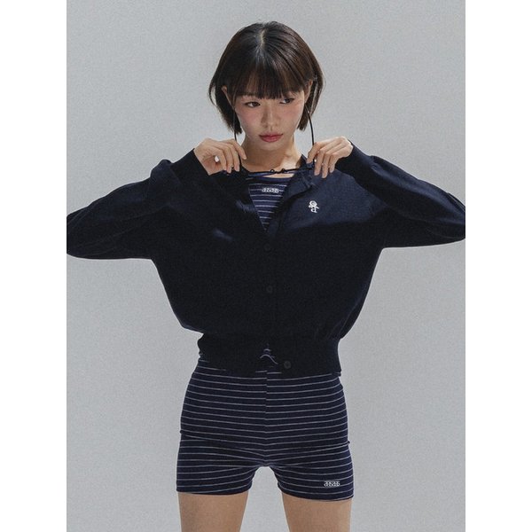 Nostalgic Stripe Round Short_NAVY