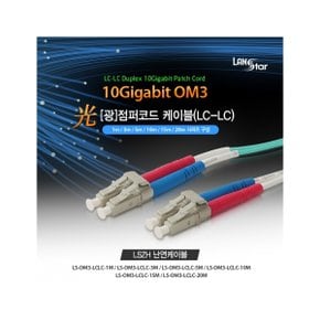 D[10191]광점퍼코드, OM3 파랑 10G, LC-LC 1M