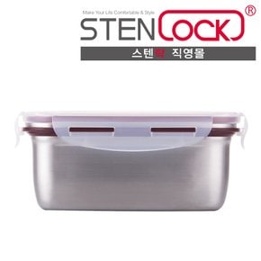 스텐밀폐용기 반찬통 클래식 직사각 06호 1,000ml