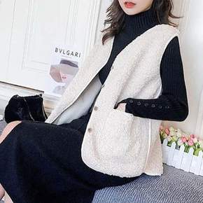 후리스 플리스 뽀글이 점퍼 자켓 집업 포켓 양털조끼 여성 베스트 수면 방한