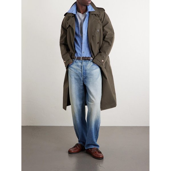 해리스 로고 자수 코튼 리넨 블렌드 셔츠 46376663163034821