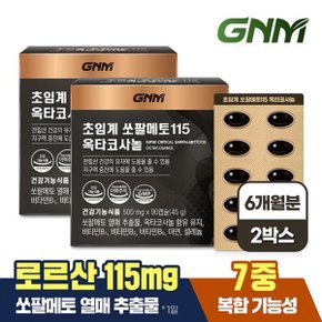 [총 6개월분] GNM 초임계 쏘팔메토115 옥타코사놀 90캡슐 X 2박스 / 전...