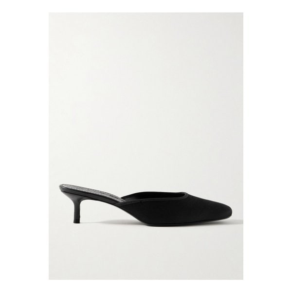 스타우드 오토 그로그랭 트리밍 새틴 뮬 블랙 1647597352601926