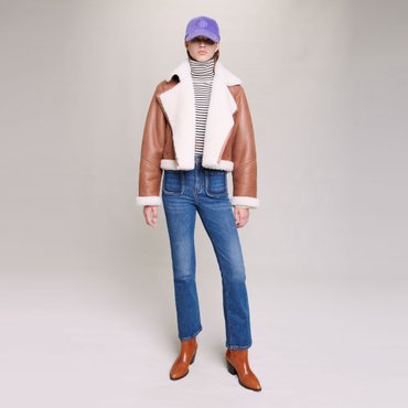 마쥬 [시즌오프 30%] 패치포켓 브레이드 데님 팬츠