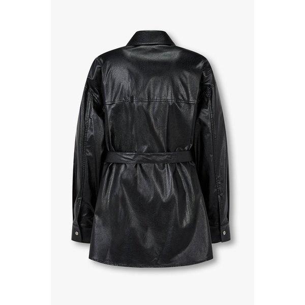 신세틱 레더 롱 셔츠 자켓 7126175500199